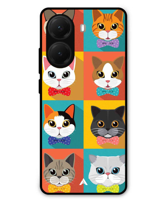 Kitties Metal Back Cover Phone Case for Poco X7 Pro