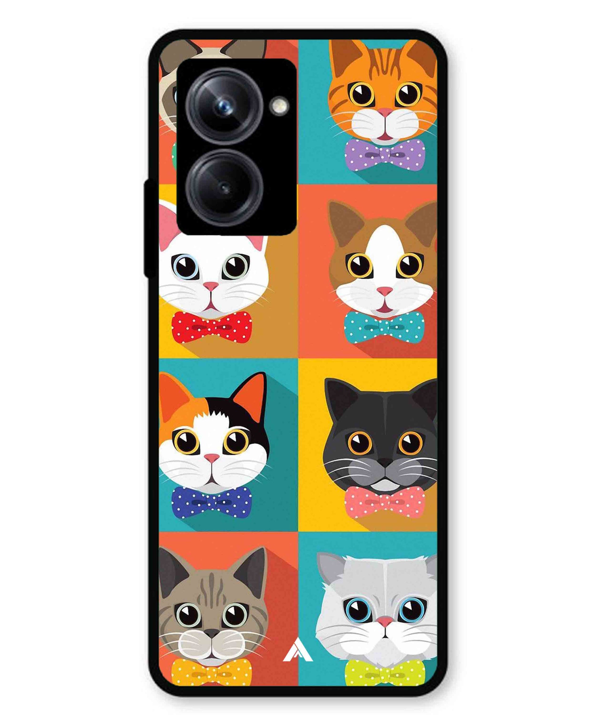 Kitties Metal Back Cover Phone Case for Realme 10 Pro