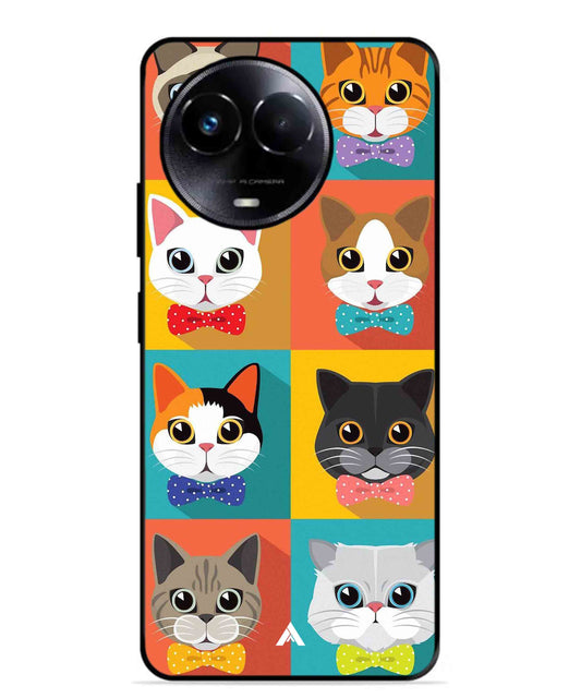 Kitties Metal Back Cover Phone Case for Realme 11 5G