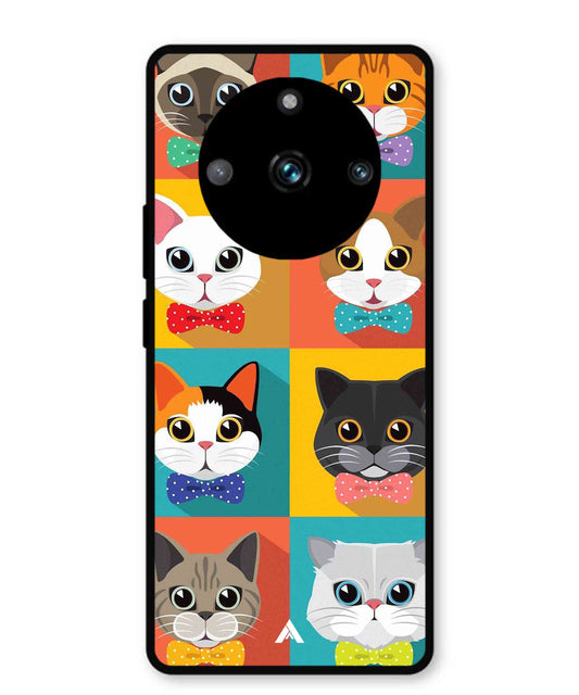 Kitties Metal Back Cover Phone Case for Realme 11 Pro
