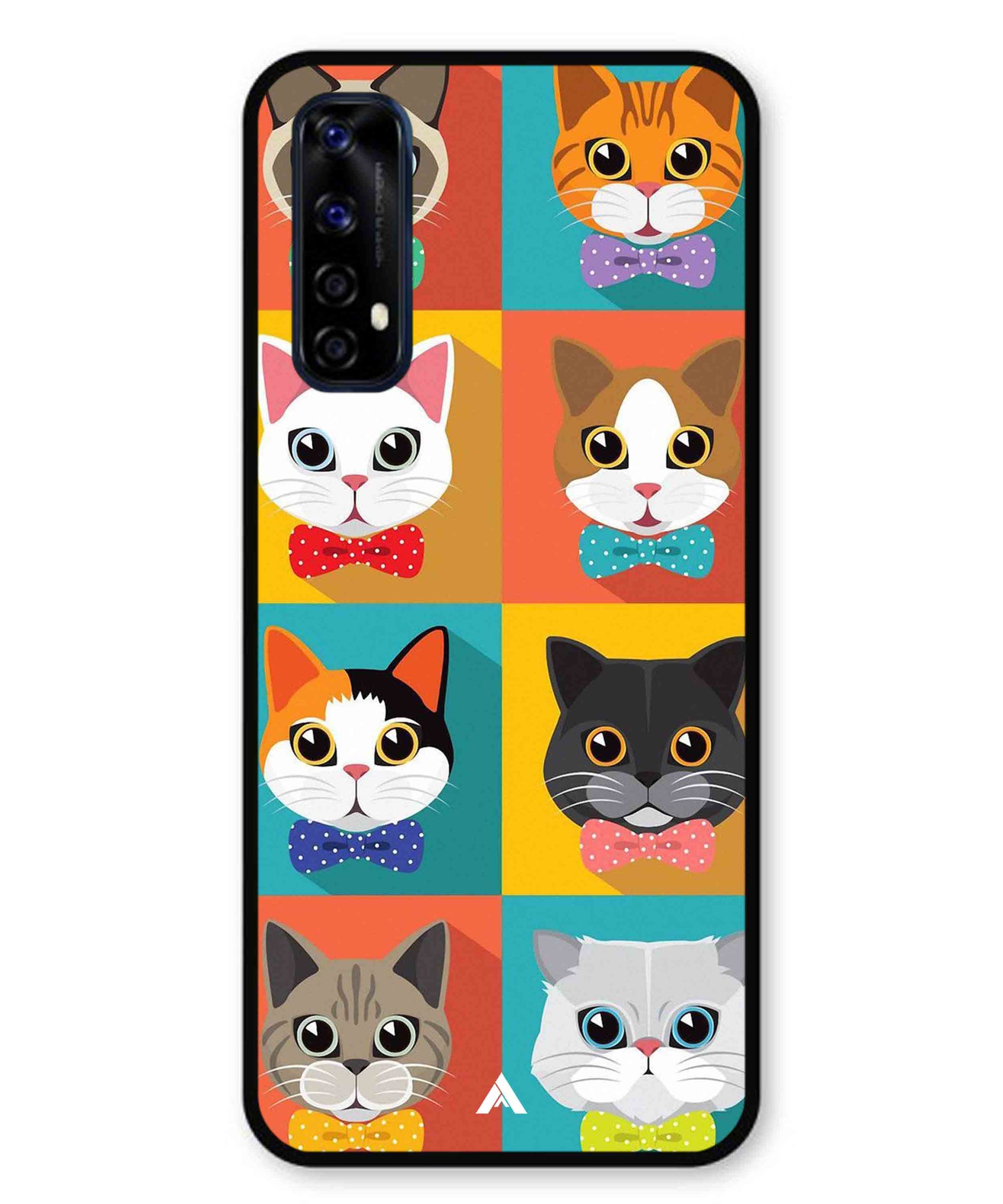 Kitties Metal Back Cover Phone Case for Realme 7