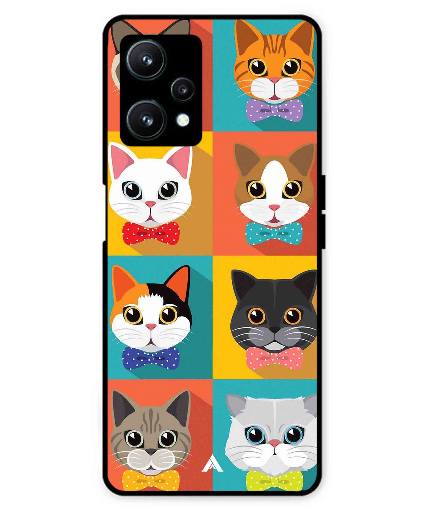 Kitties Metal Back Cover Phone Case for Realme 9 SE