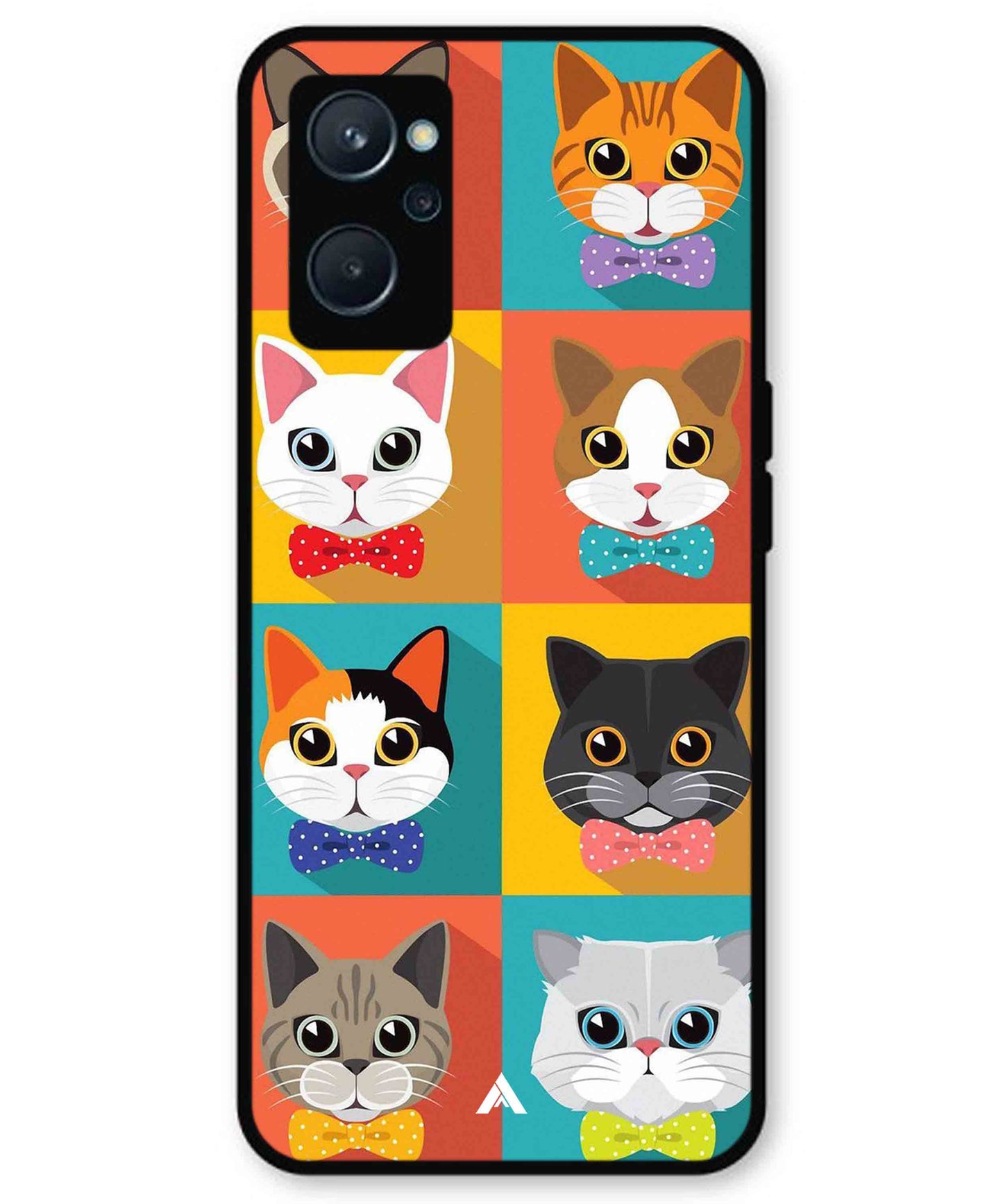 Kitties Metal Back Cover Phone Case for Realme 9i