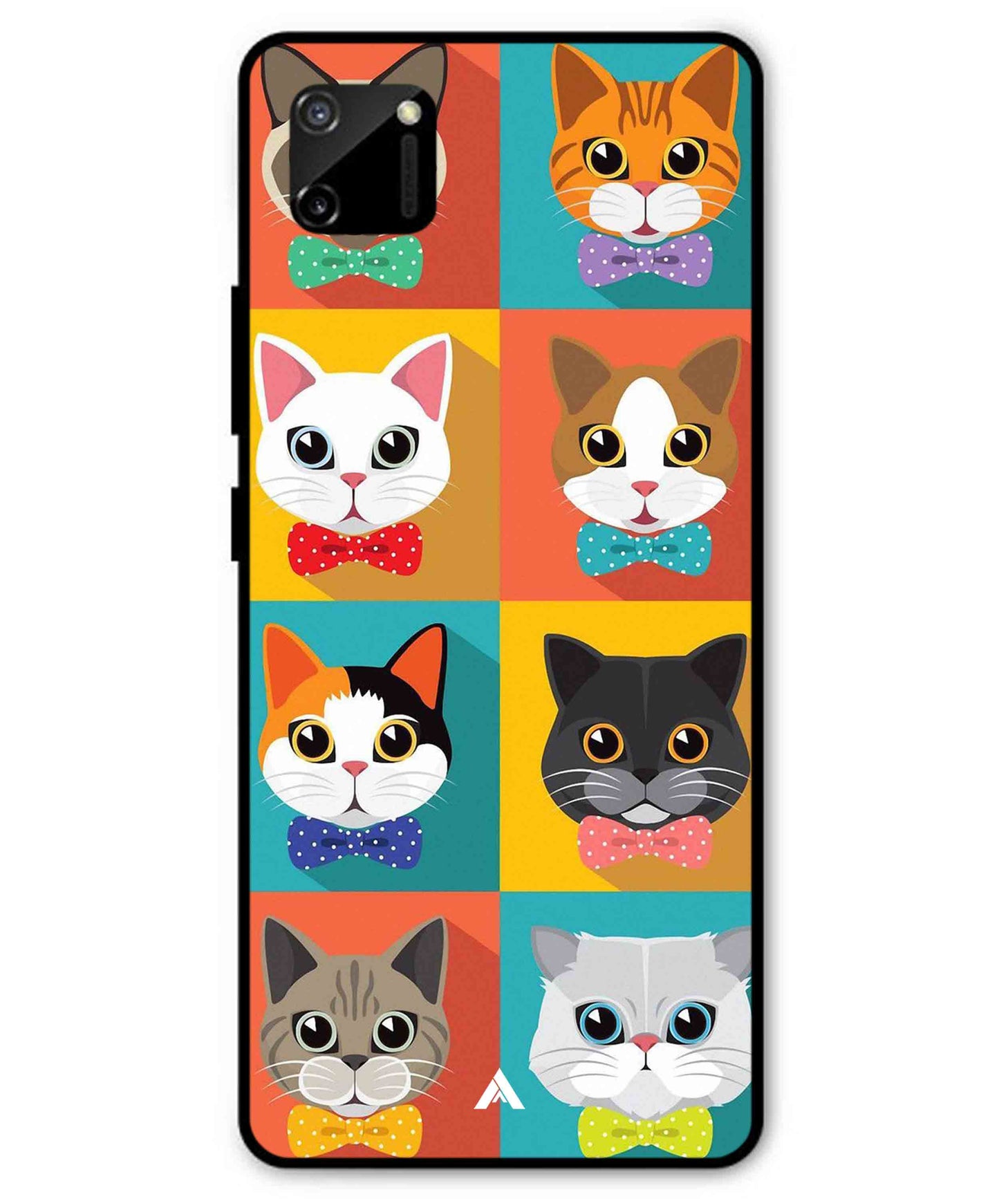 Kitties Metal Back Cover Phone Case for Realme C11
