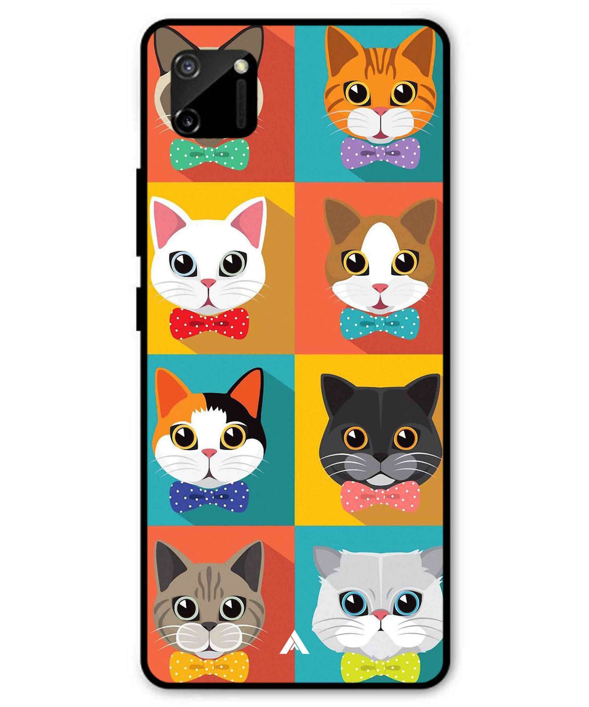 Kitties Metal Back Cover Phone Case for Realme C11