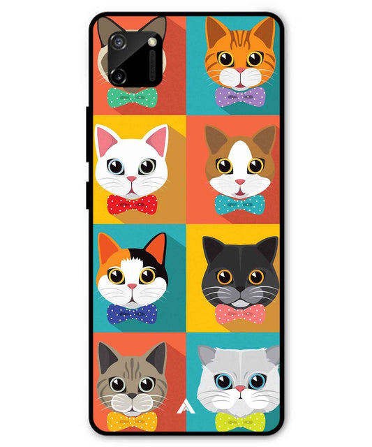 Kitties Metal Back Cover Phone Case for Realme C11