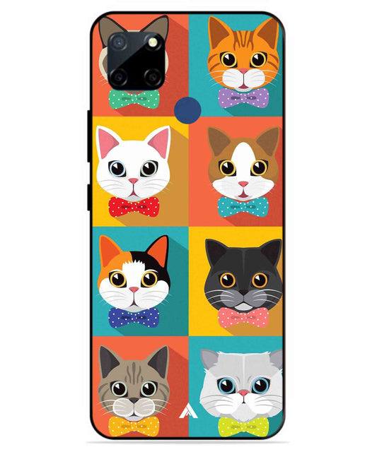Kitties Metal Back Cover Phone Case for Realme C12