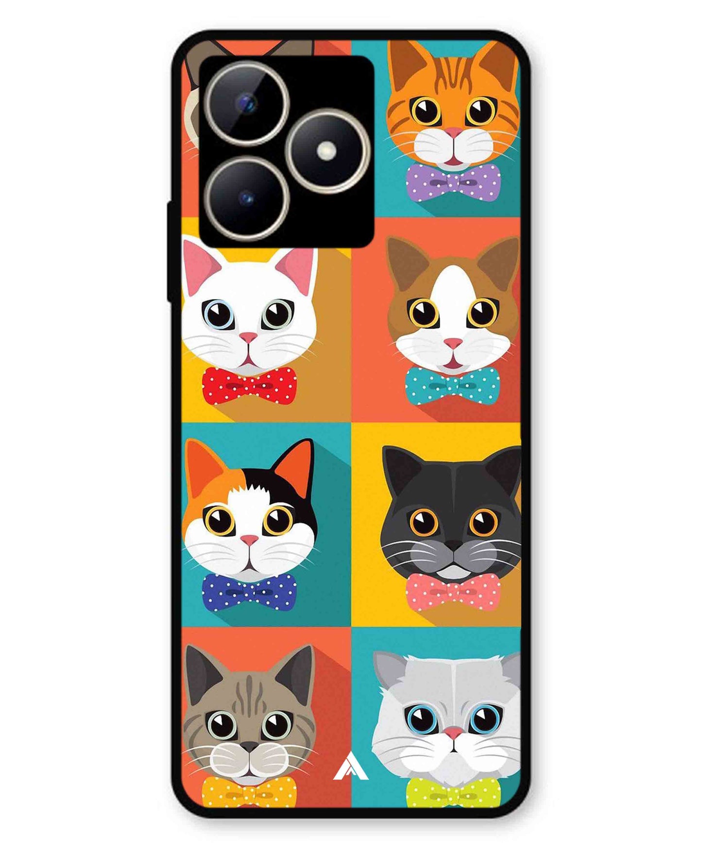 Kitties Metal Back Cover Phone Case for Realme C53