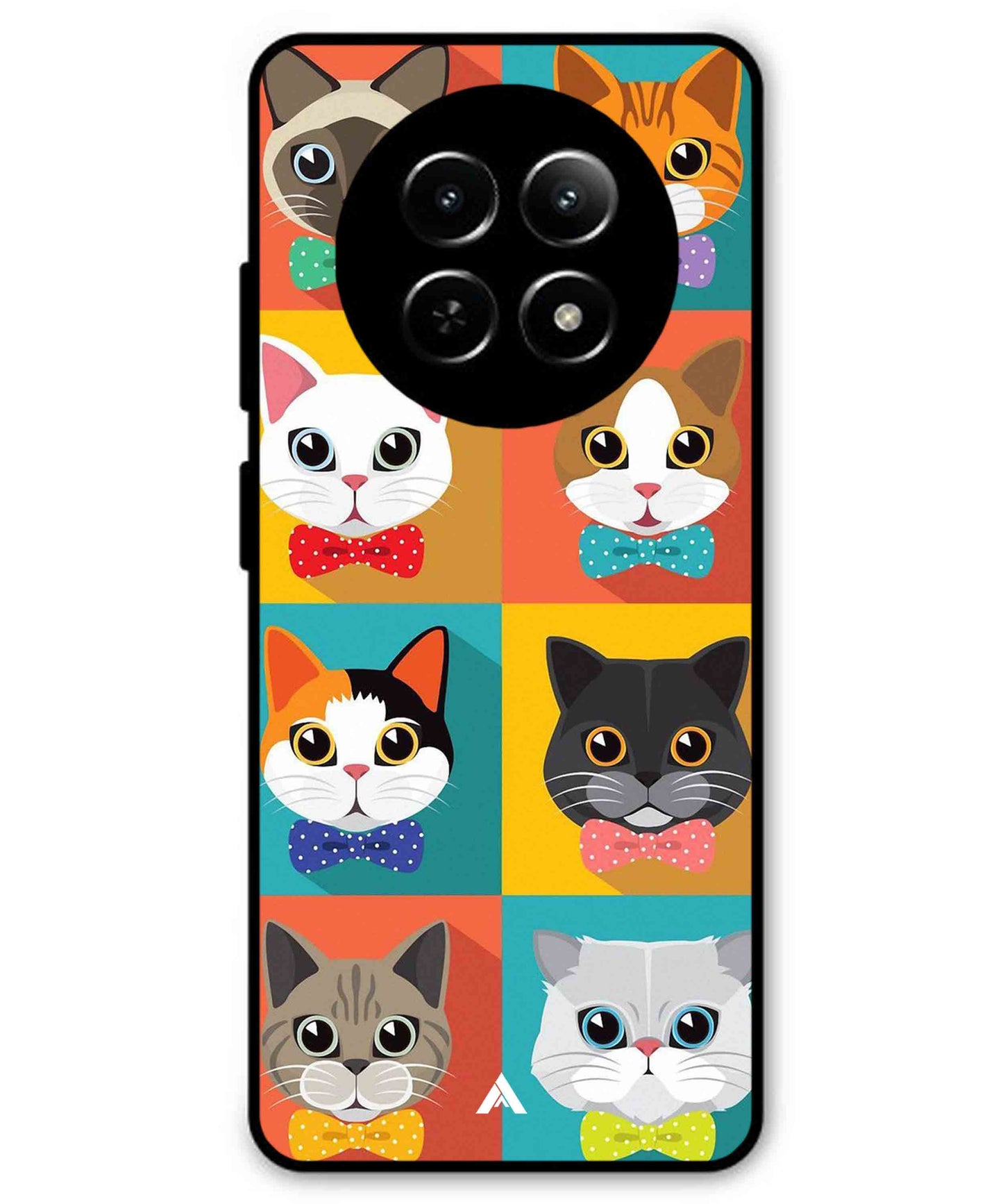 Kitties Metal Back Cover Phone Case for Realme C65