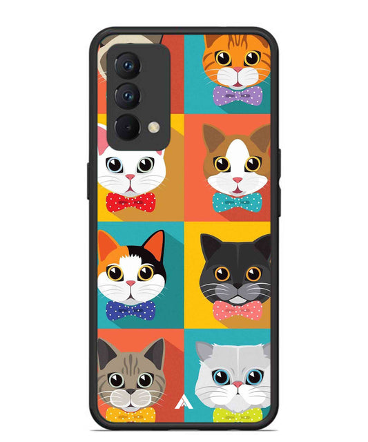 Kitties Metal Back Cover Phone Case for Realme GT Master Edition
