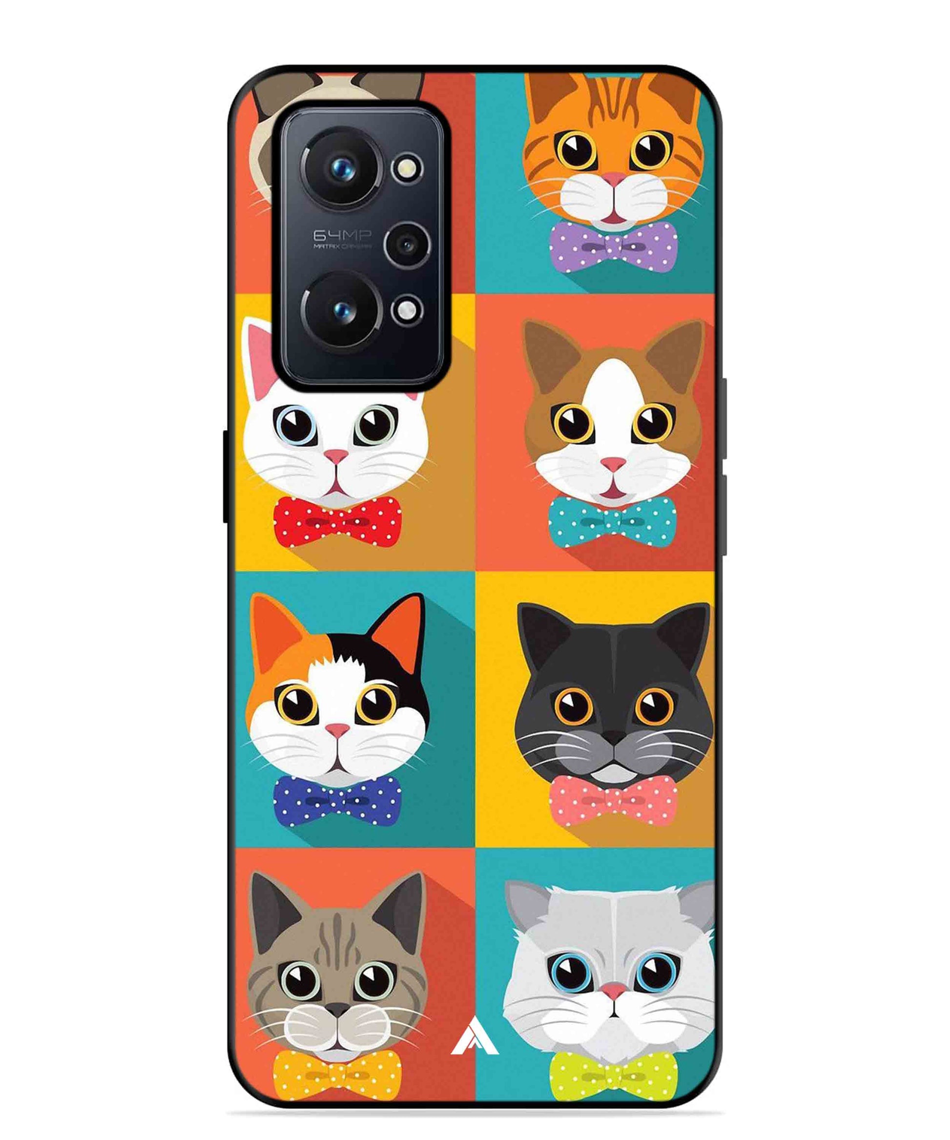 Kitties Metal Back Cover Phone Case for Realme GT Neo 2