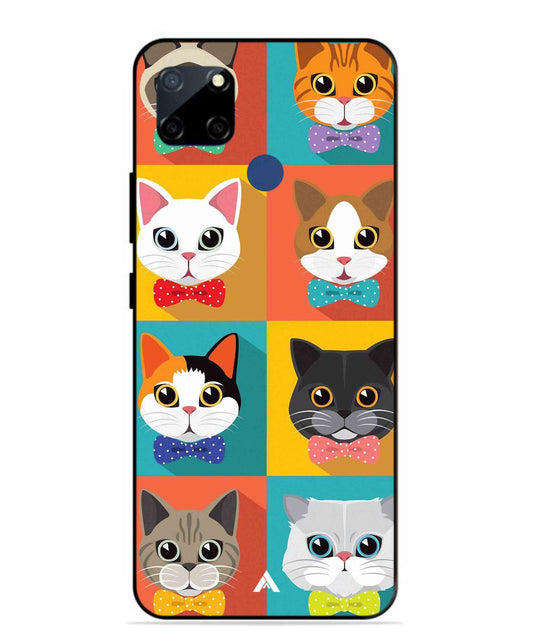 Kitties Metal Back Cover Phone Case for Realme Narzo 30A