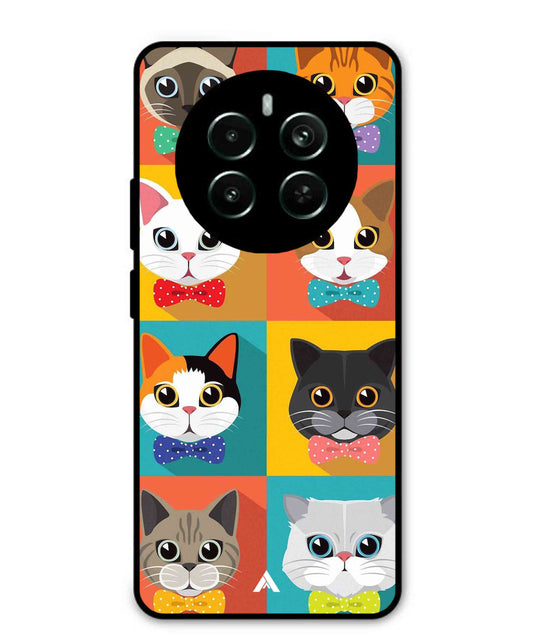 Kitties Metal Back Cover Phone Case for Realme Narzo 70 Pro