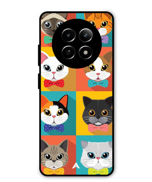 Kitties Metal Back Cover Phone Case for Realme Narzo N65