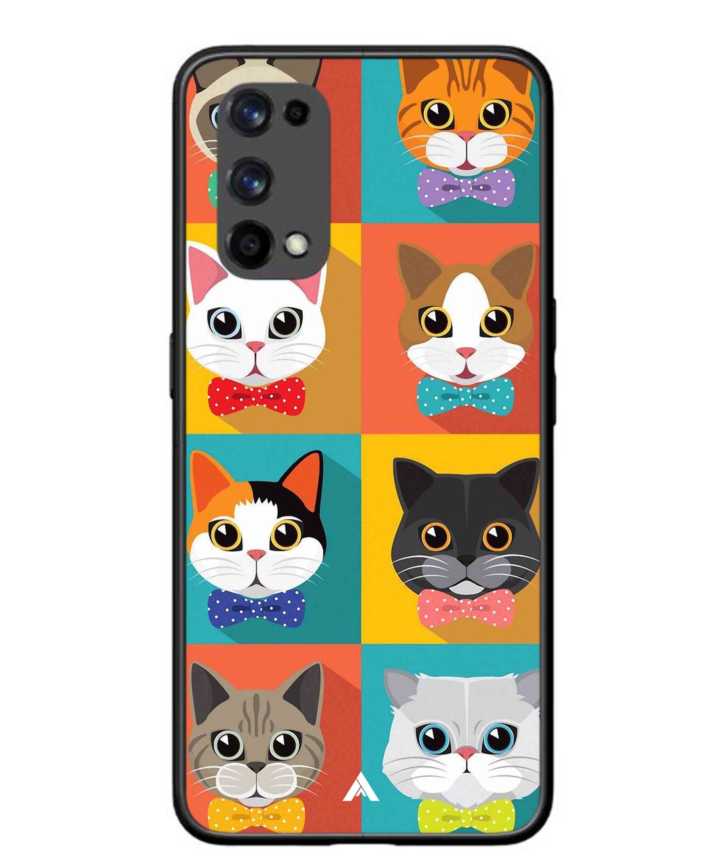 Kitties Metal Back Cover Phone Case for Realme X7 Pro