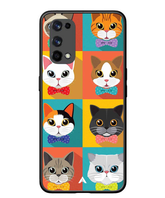 Kitties Metal Back Cover Phone Case for Realme X7 Pro