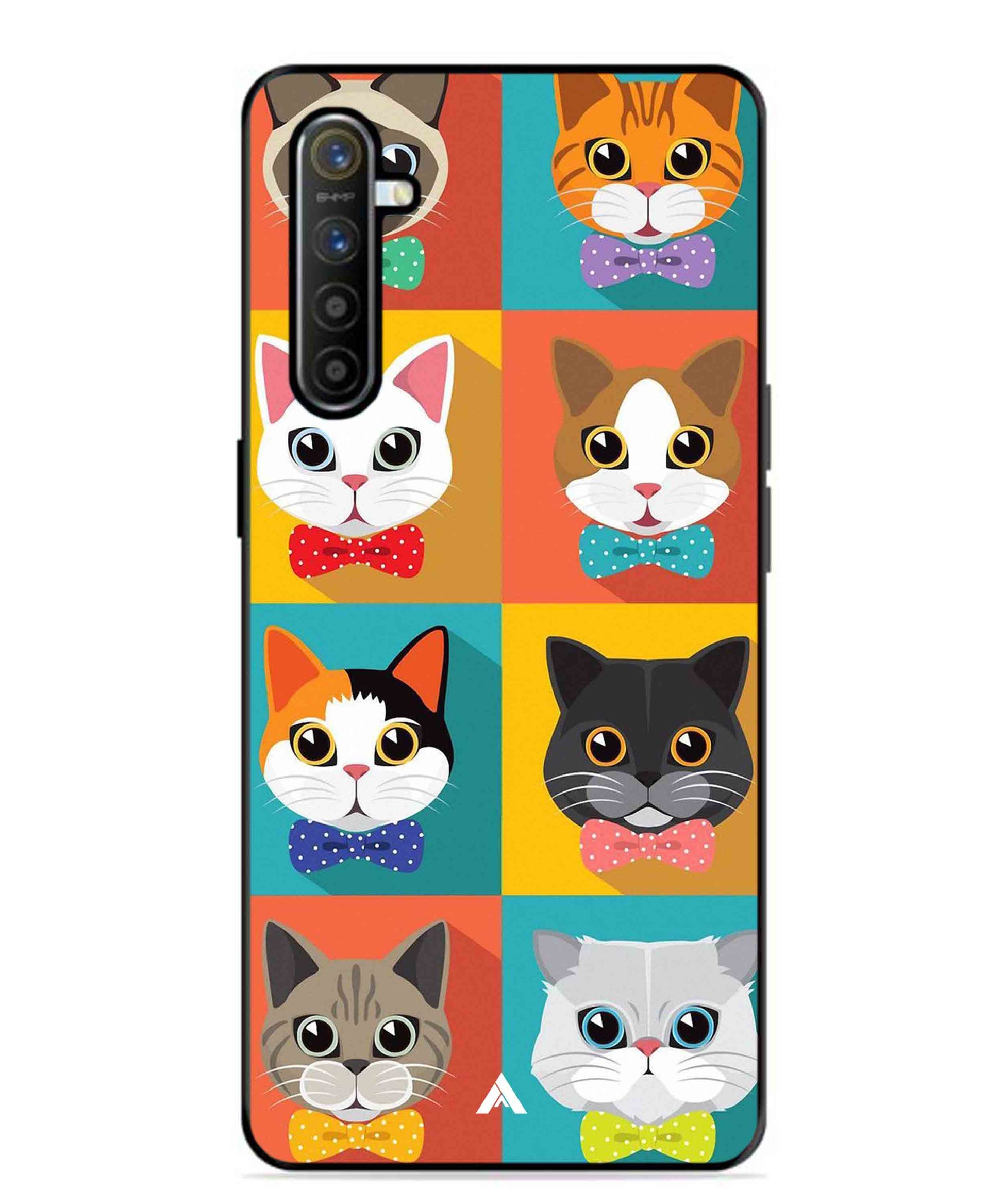 Kitties Metal Back Cover Phone Case for Realme XT