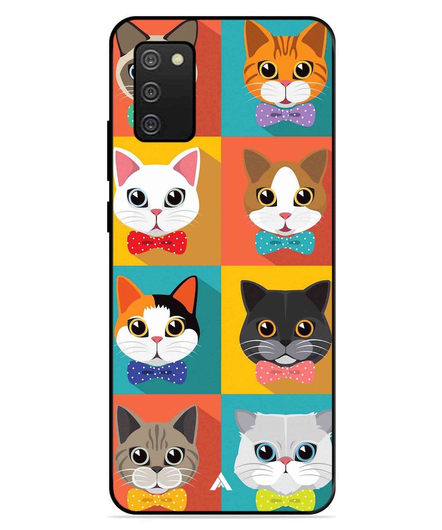 Kitties Metal Back Cover Phone Case for Samsung Galaxy A03s