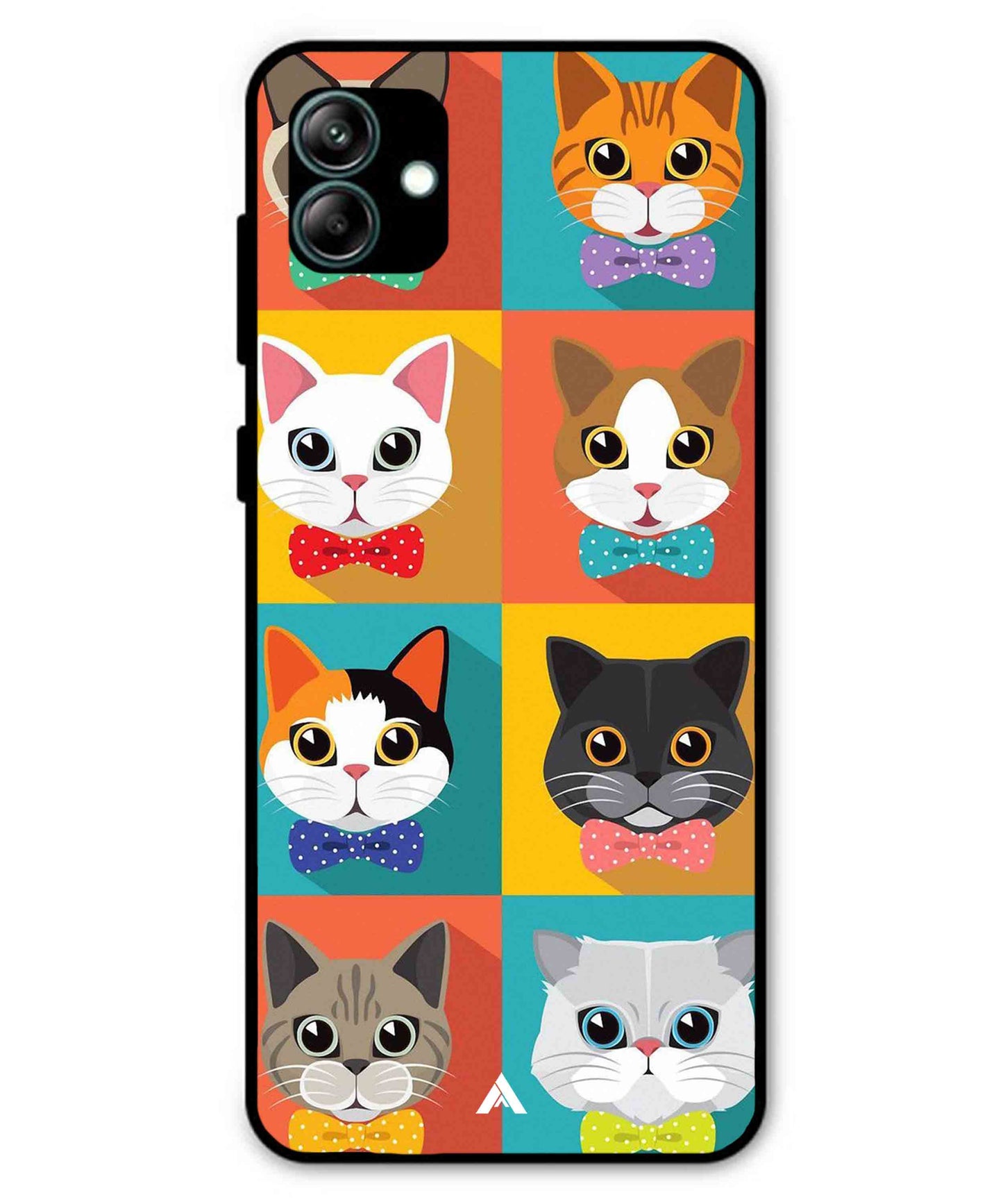 Kitties Metal Back Cover Phone Case for Samsung Galaxy A04