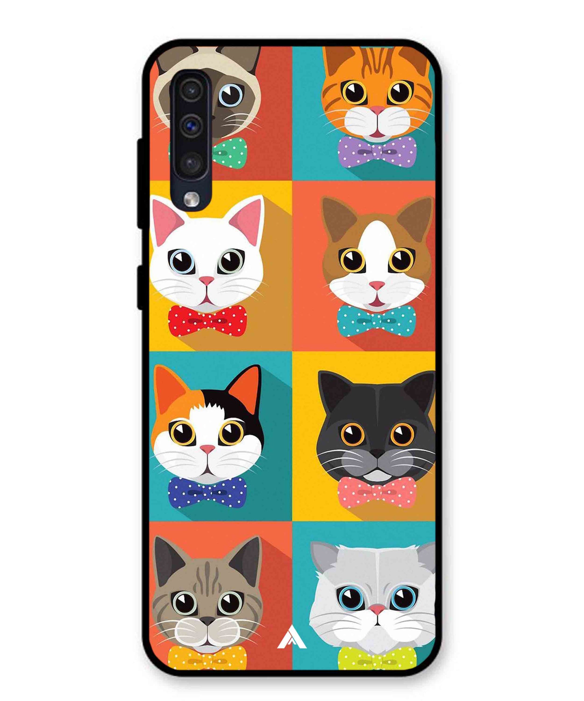 Kitties Metal Back Cover Phone Case for Samsung Galaxy A50