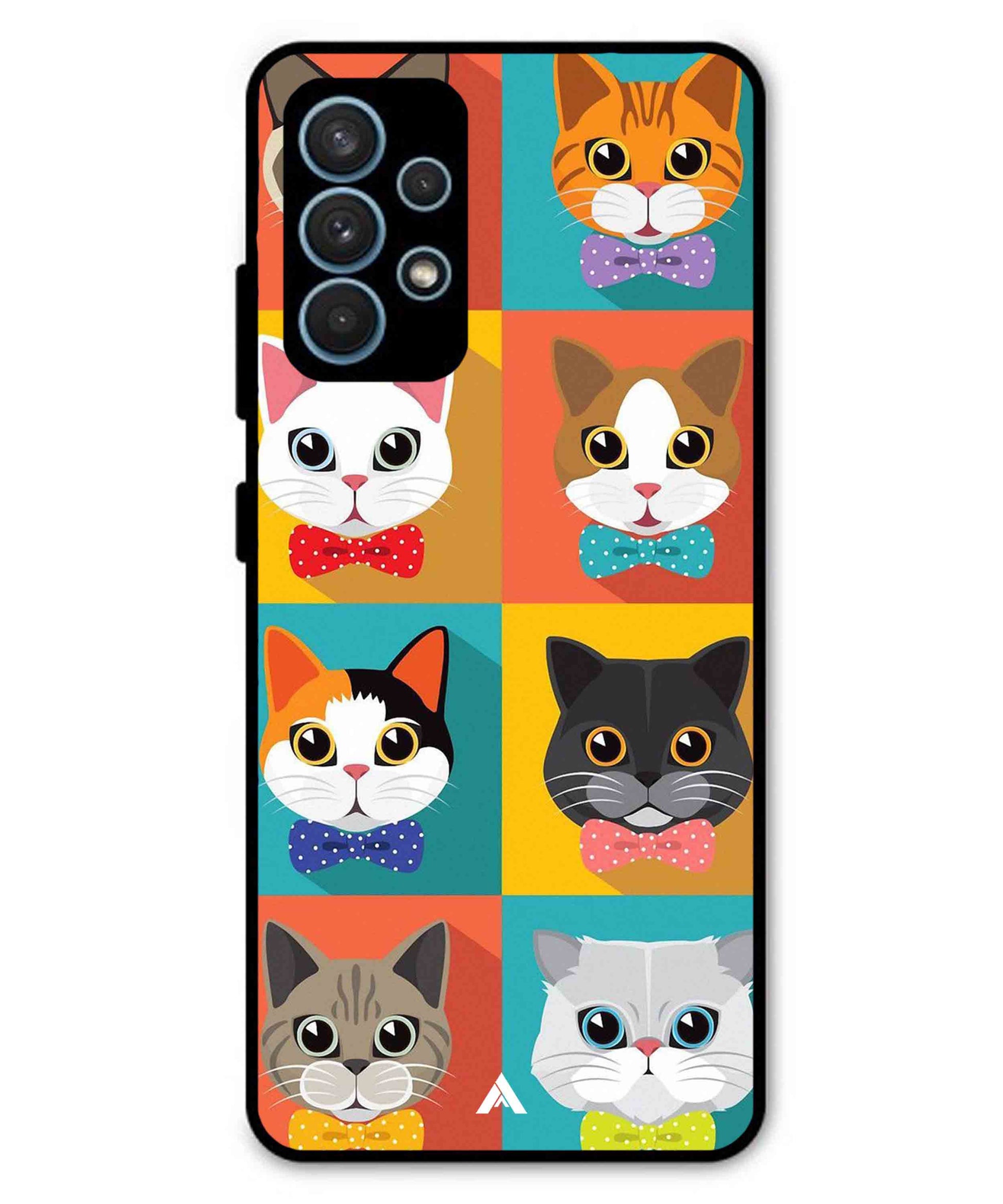 Kitties Metal Back Cover Phone Case for Samsung Galaxy A52
