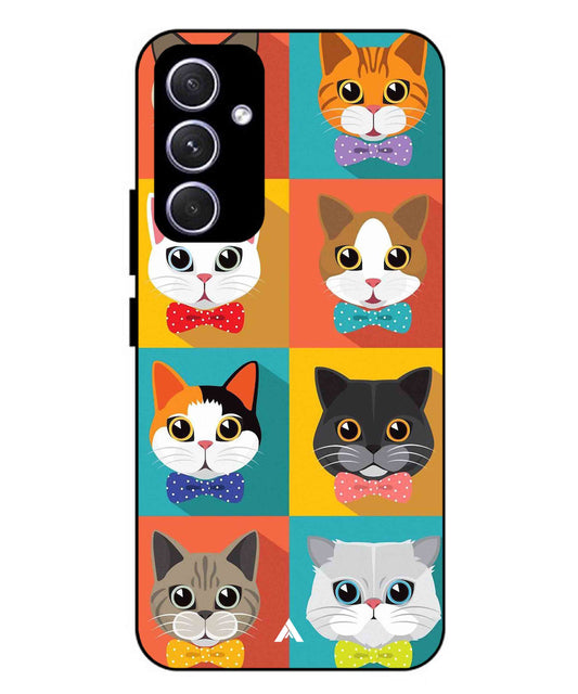 Kitties Metal Back Cover Phone Case for Samsung Galaxy A55