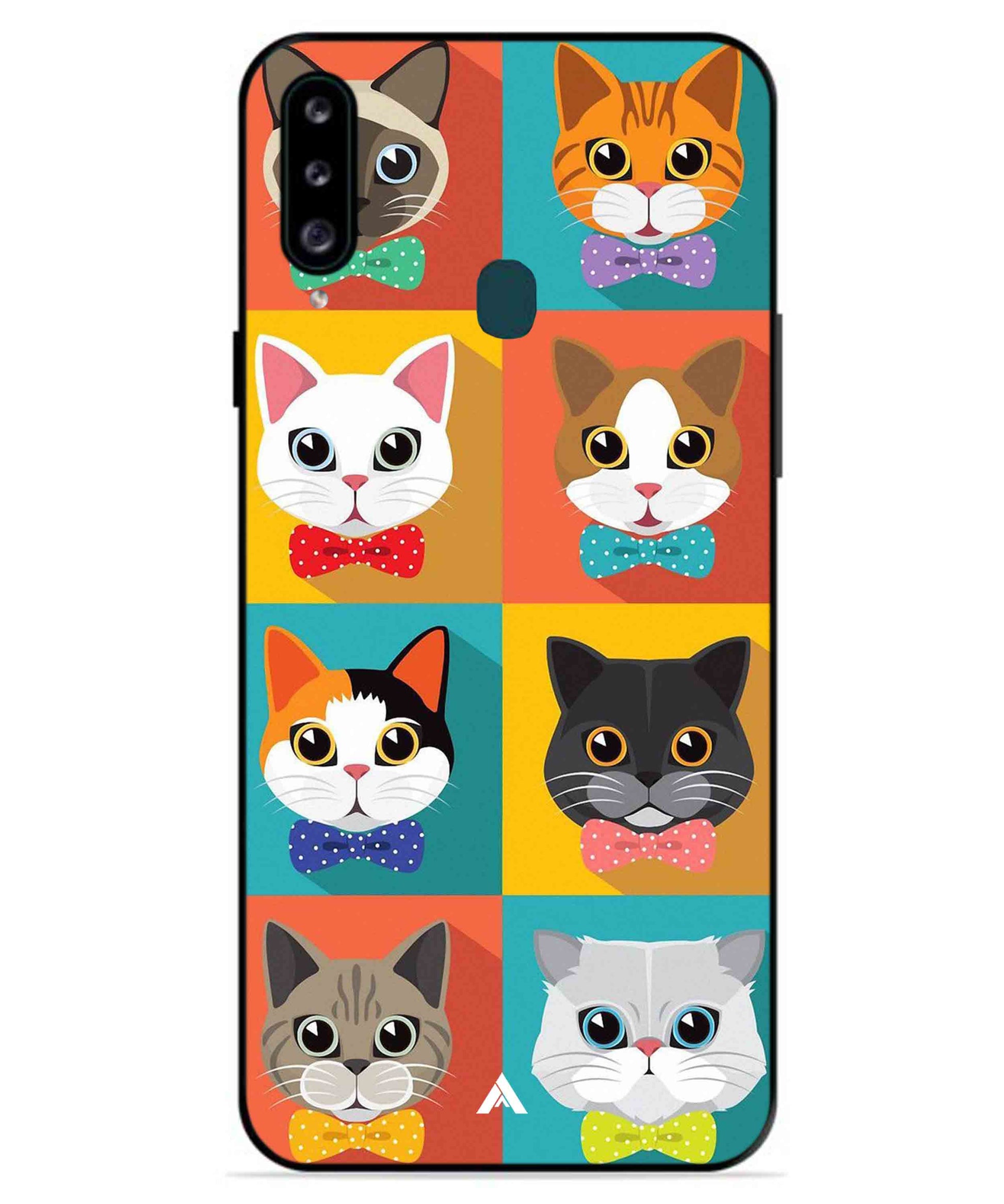 Kitties Metal Back Cover Phone Case for Samsung Galaxy A70s