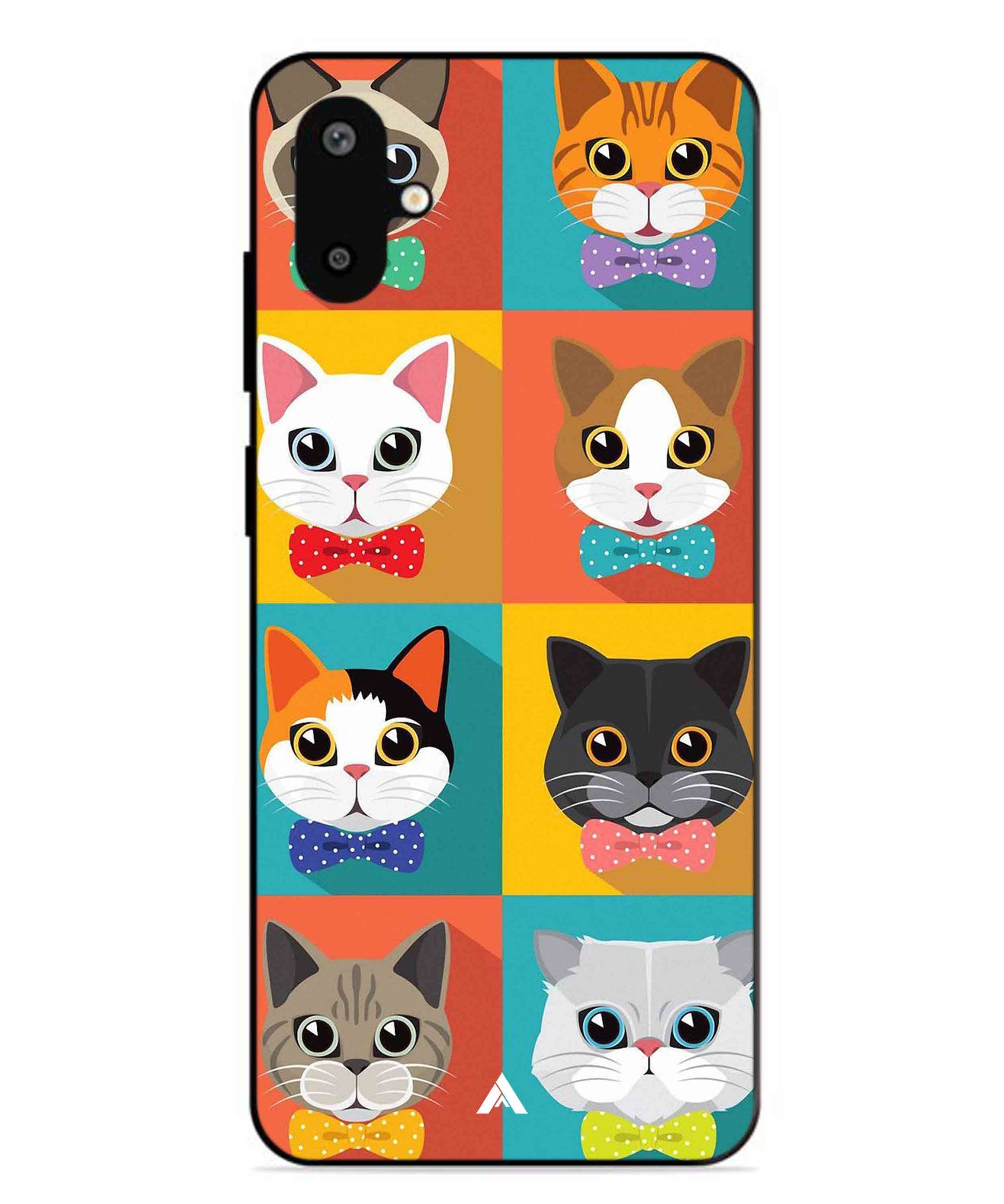 Kitties Metal Back Cover Phone Case for Samsung Galaxy F06