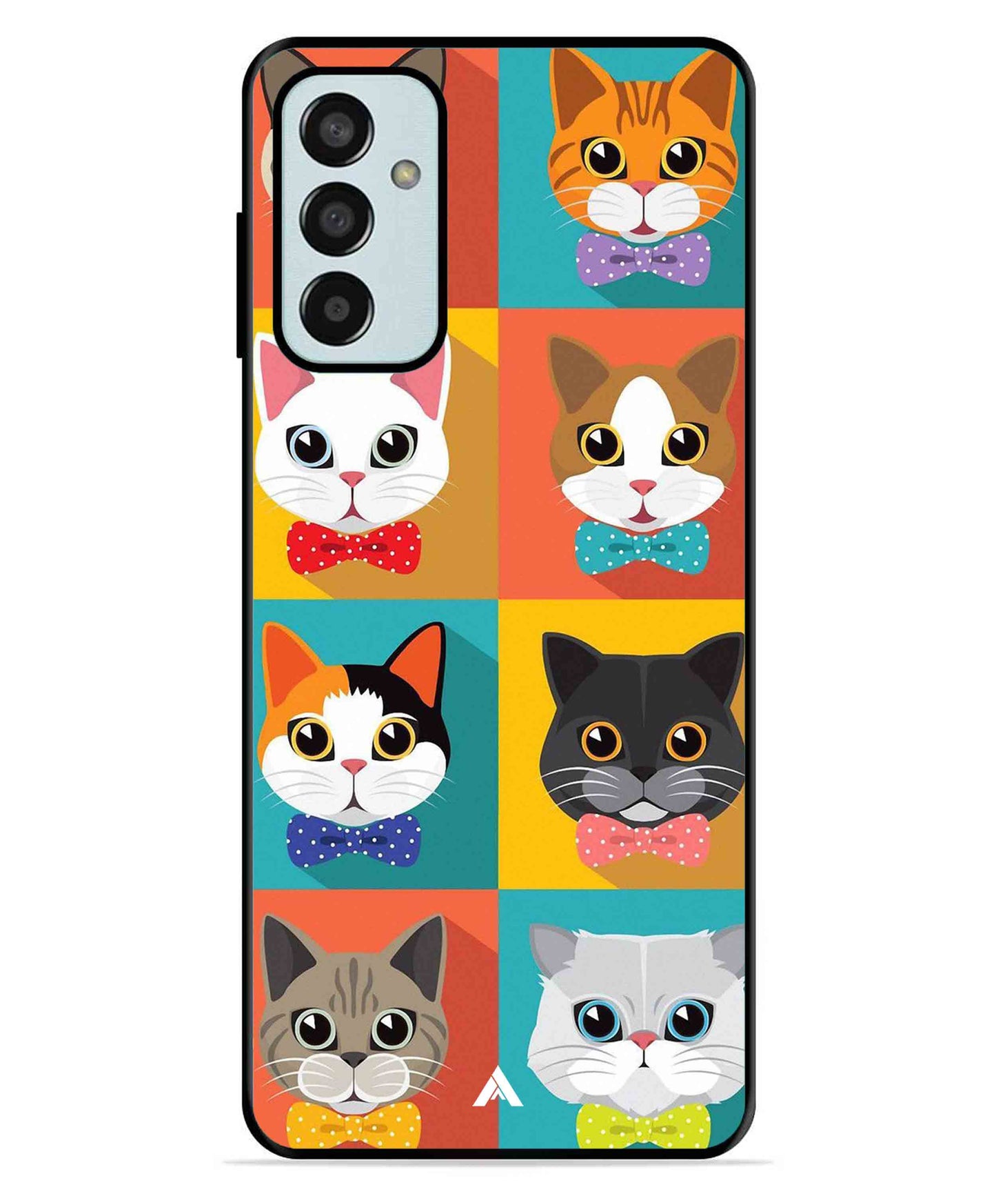Kitties Metal Back Cover Phone Case for Samsung Galaxy F13 4G