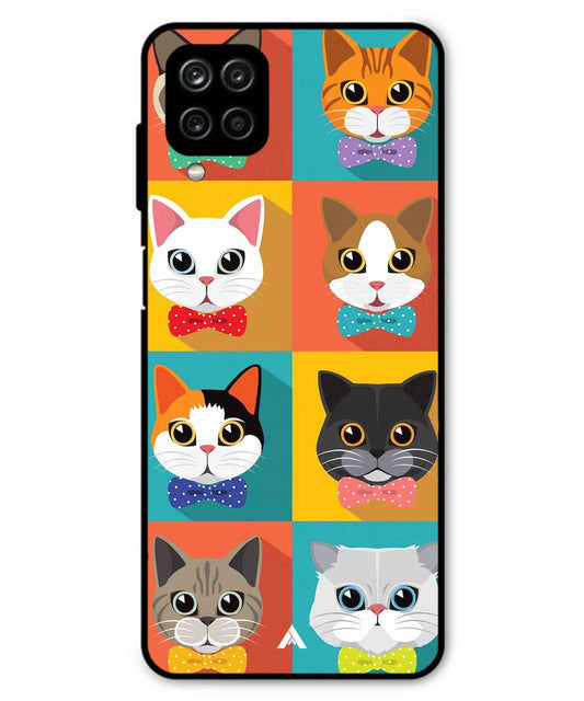 Kitties Metal Back Cover Phone Case for Samsung Galaxy F22