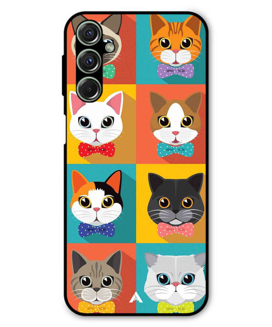 Kitties Metal Back Cover Phone Case for Samsung Galaxy F54