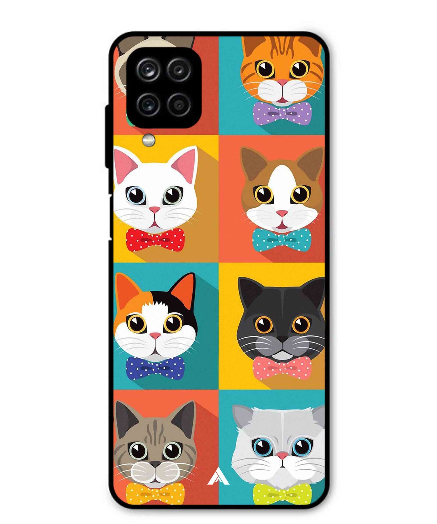Kitties Metal Back Cover Phone Case for Samsung Galaxy M12