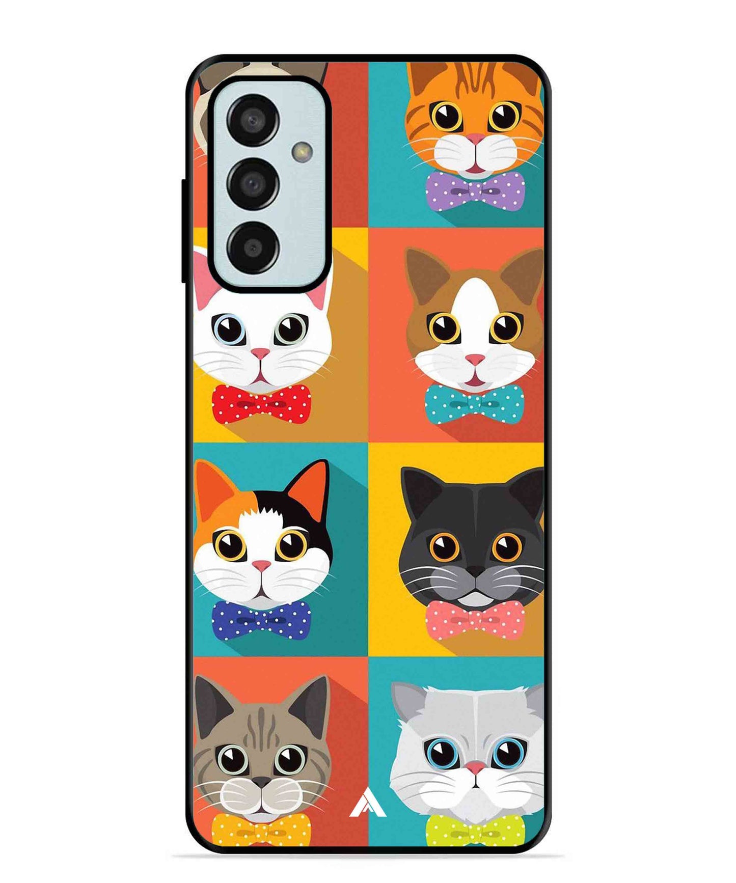 Kitties Metal Back Cover Phone Case for Samsung Galaxy M13 4G