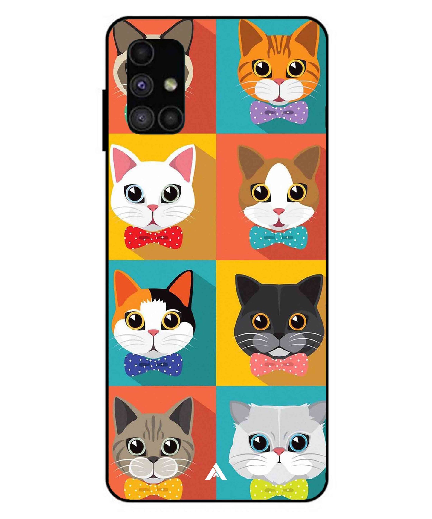 Kitties Metal Back Cover Phone Case for Samsung Galaxy M51