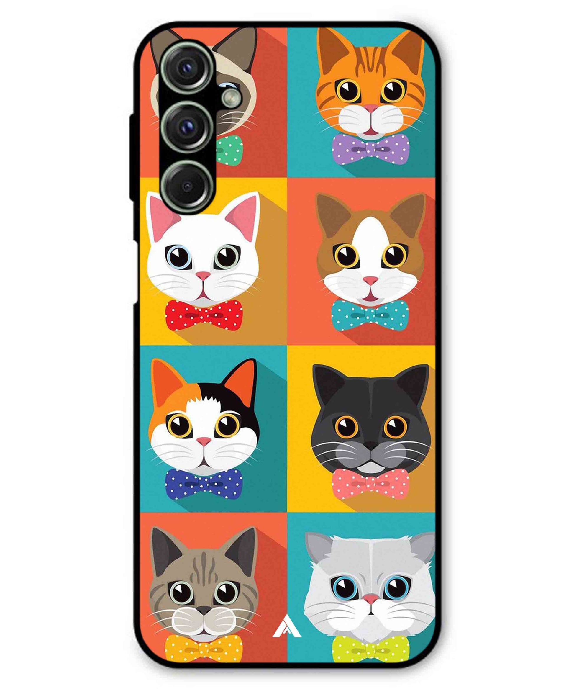 Kitties Metal Back Cover Phone Case for Samsung Galaxy M54