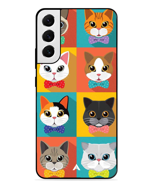 Kitties Metal Back Cover Phone Case for Samsung Galaxy S22