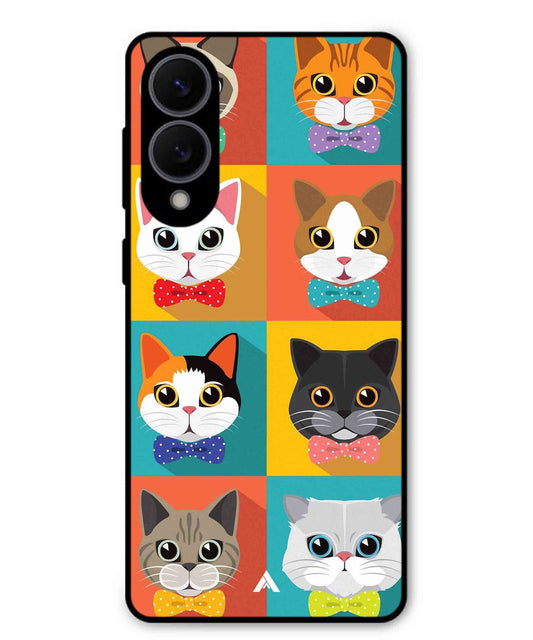 Kitties Metal Back Cover Phone Case for Samsung Galaxy S25 Edge