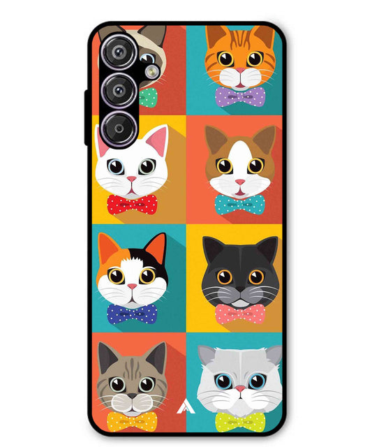 Kitties Metal Back Cover Phone Case for Samsung Galaxy S25 Plus