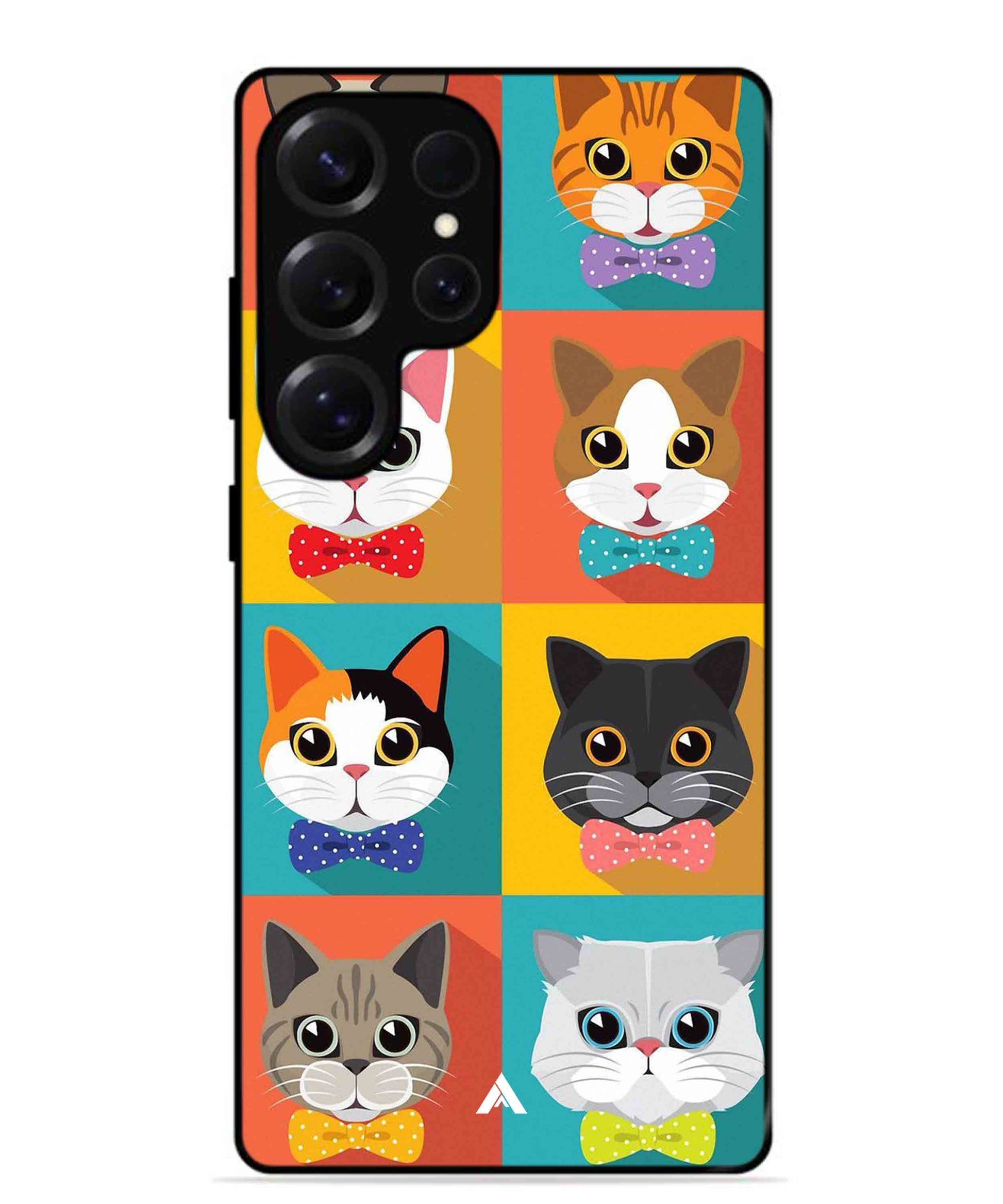 Kitties Metal Back Cover Phone Case for Samsung Galaxy S25 Ultra