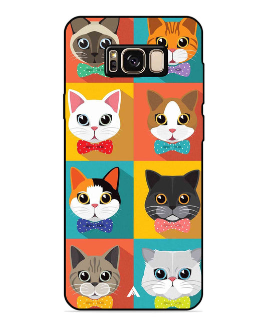 Kitties Metal Back Cover Phone Case for Samsung Galaxy S8 Plus