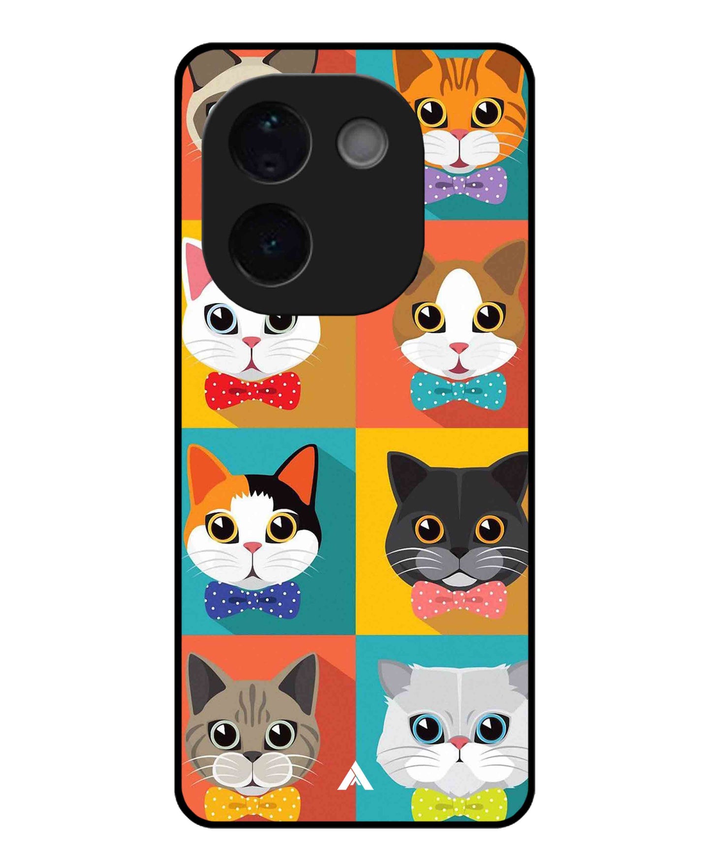 Kitties Metal Back Cover Phone Case for Vivo T3 Pro