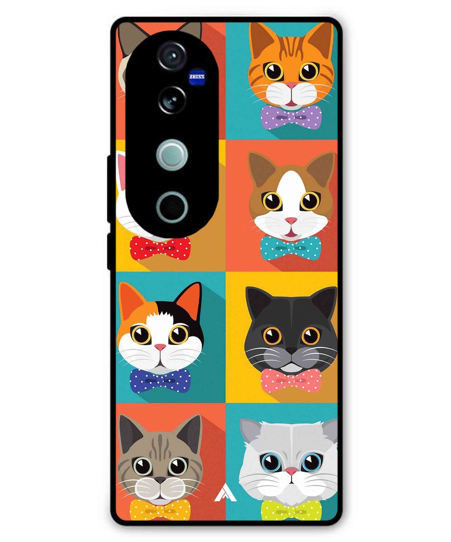Kitties Metal Back Cover Phone Case for Vivo T3 Ultra