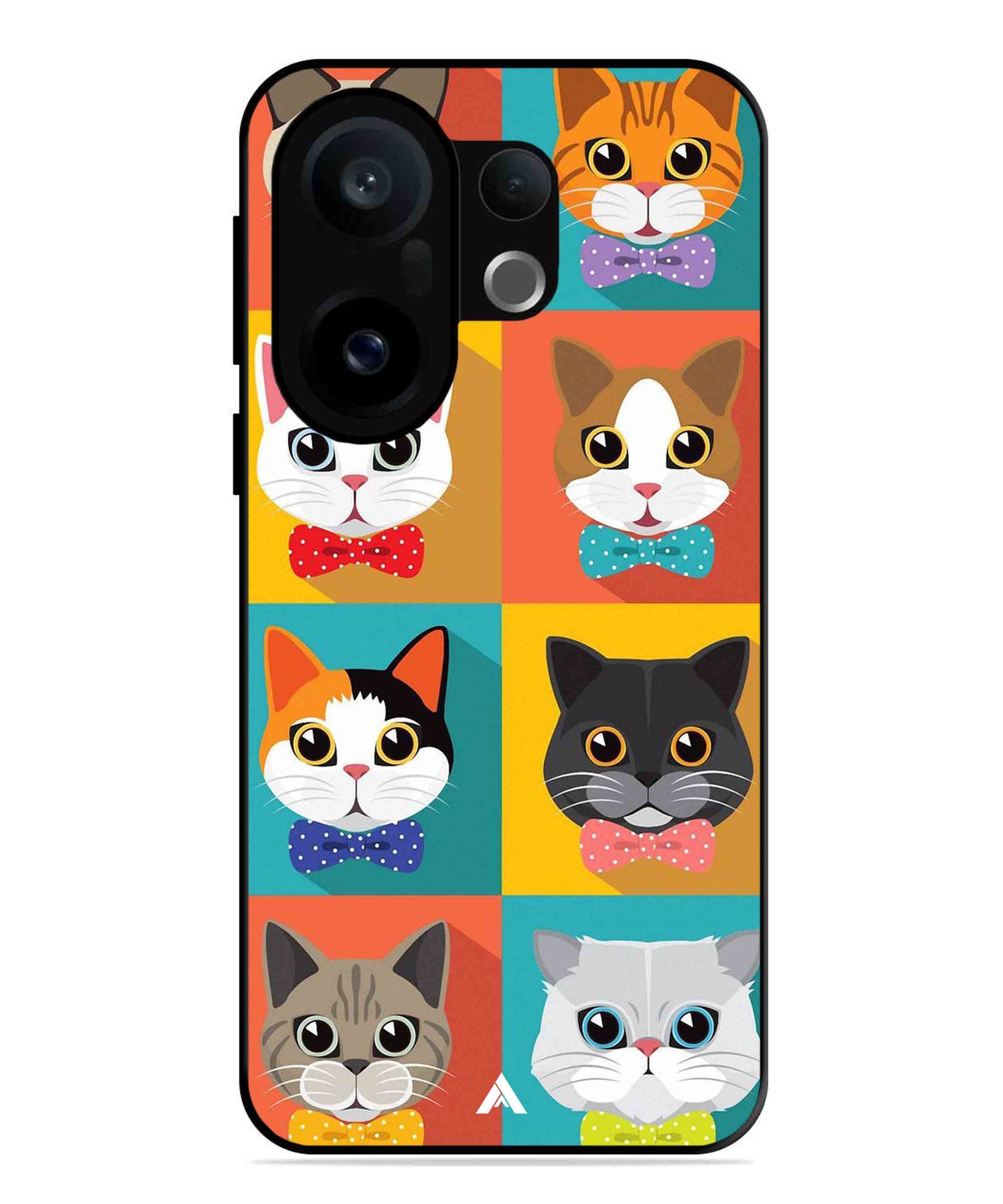Kitties Metal Back Cover Phone Case for Vivo X200 FE