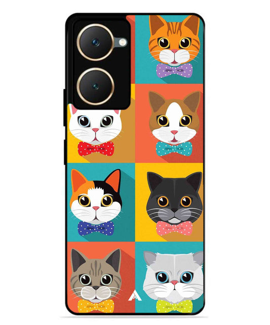 Kitties Metal Back Cover Phone Case for Vivo Y18e
