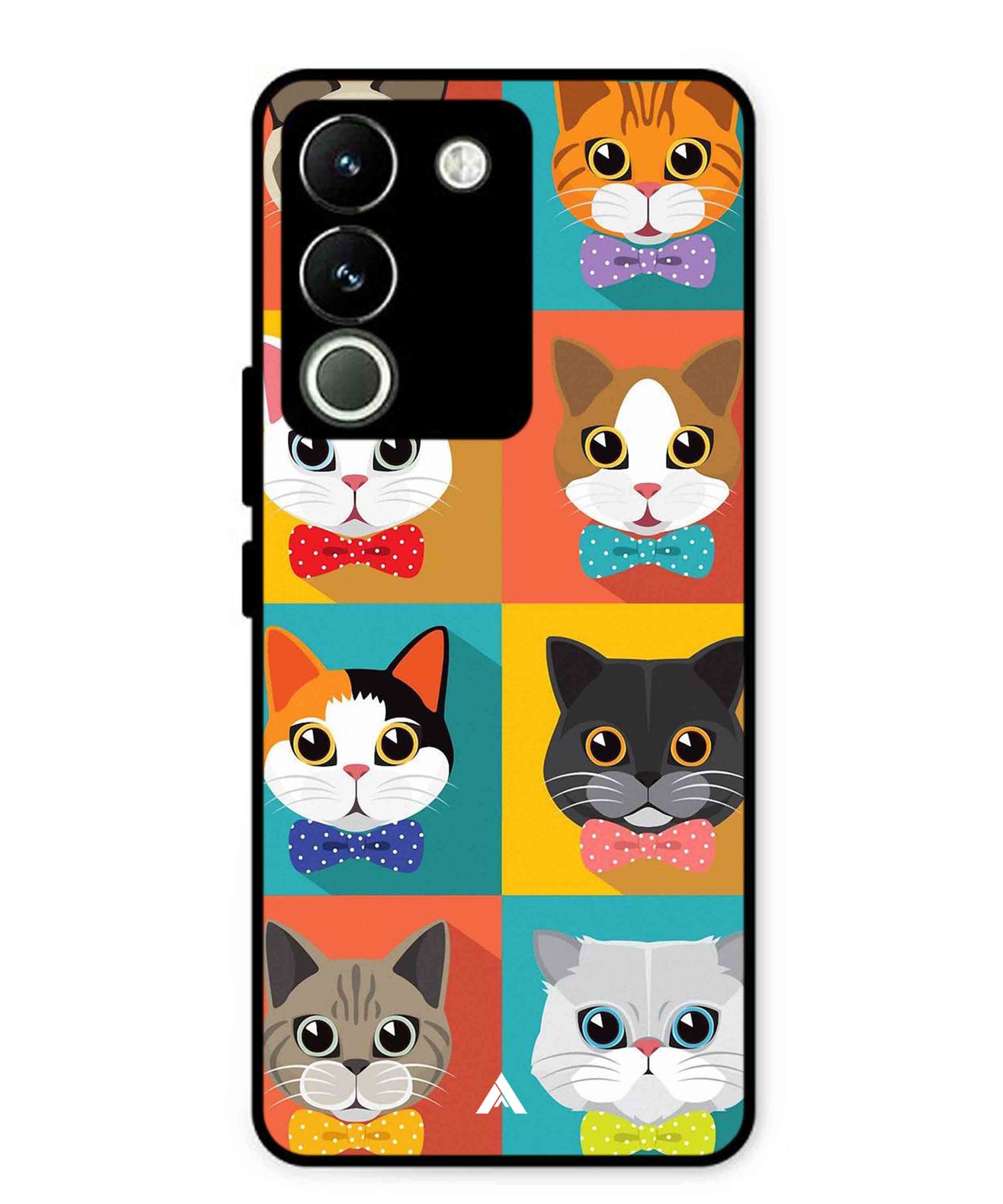 Kitties Metal Back Cover Phone Case for Vivo Y200