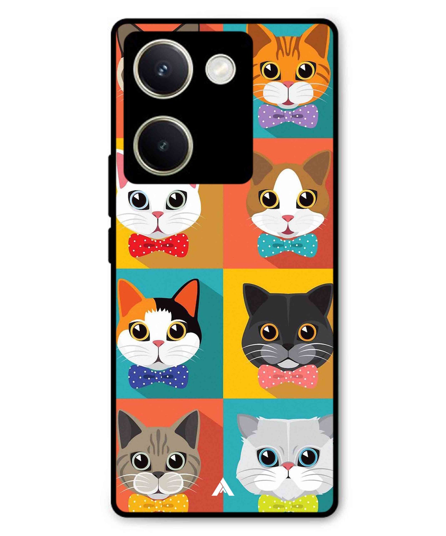 Kitties Metal Back Cover Phone Case for Vivo Y300 Plus