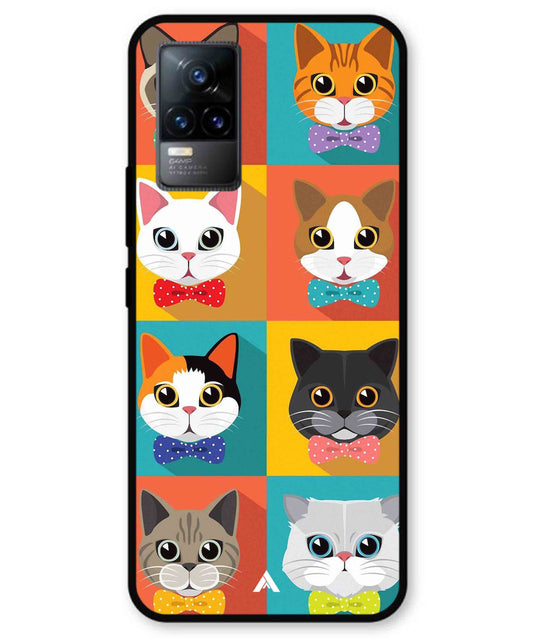 Kitties Metal Back Cover Phone Case for Vivo Y73