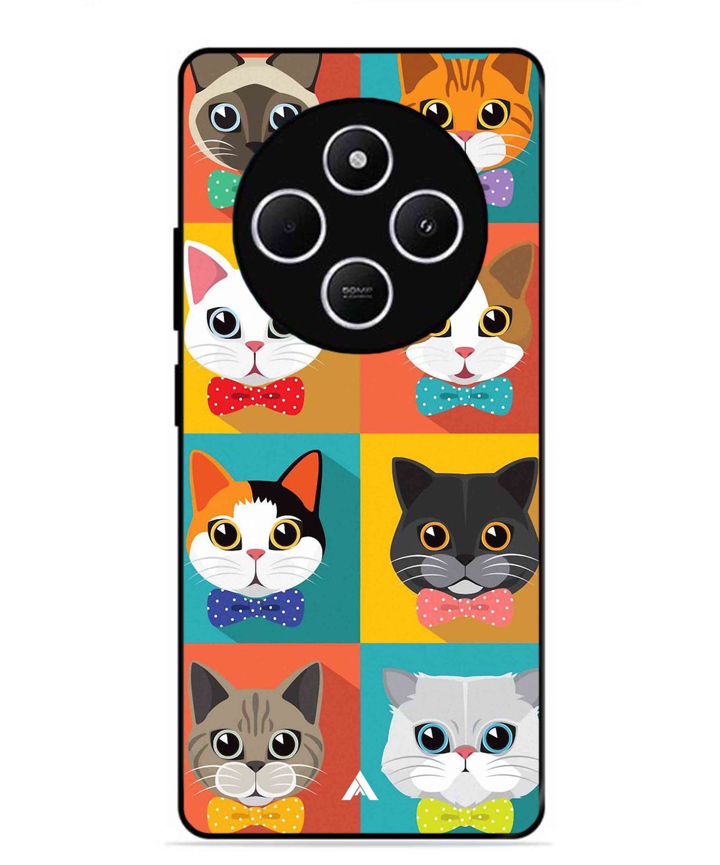 Kitties Metal Back Cover Phone Case for Xiaomi Redmi 14C