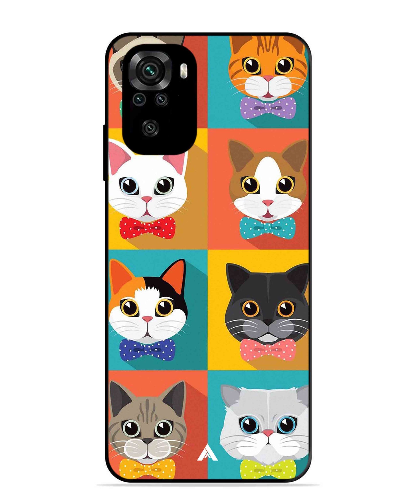 Kitties Metal Back Cover Phone Case for Xiaomi Redmi Note 11SE