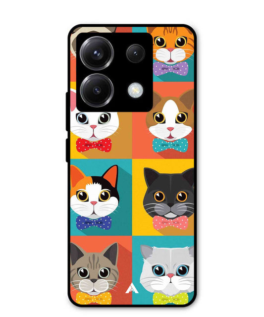 Kitties Metal Back Cover Phone Case for Xiaomi Redmi Note 13